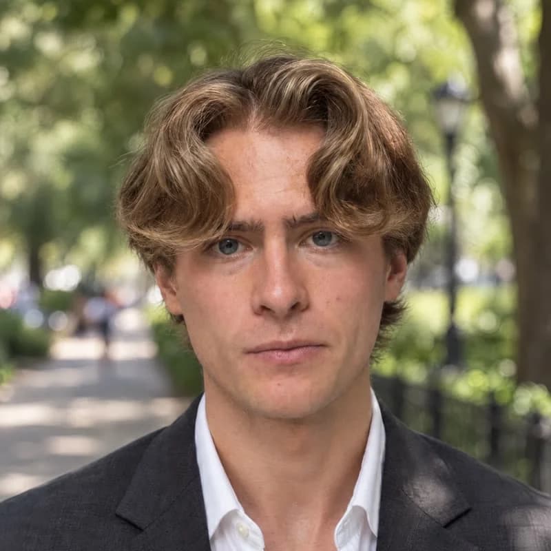 Joshua Hegstad in a park